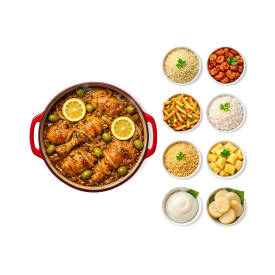 Yassa Poulet + Accompagnement au choix