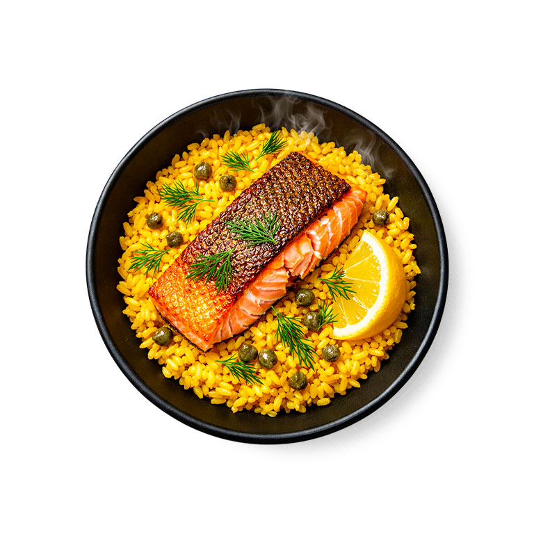 Riz Jaune au Saumon